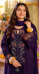 Dhanak Embroidered 3-Piece - GL-3010