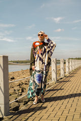 Digital Printed 2PCS Silk KF-101