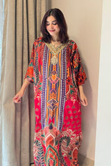 Digital Printed 2PCS Silk KF-102
