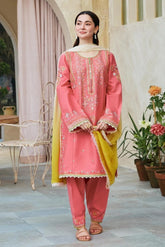 Dhanak Embroidered 3-PC-GL-4521