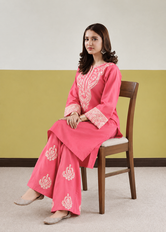 2PC Unstitched Dhanak Embroidered Suit-GL-4016