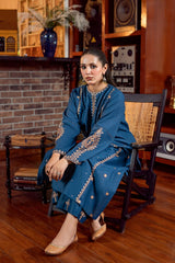 Dhanak Embroidered  3-Piece - GL-2703