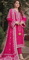Dhanak Embroidered  3-Piece - GL-2705