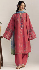 Dhanak Embroidered  3-Piece - GL-3011