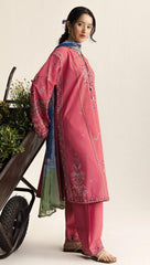Dhanak Embroidered  3-Piece - GL-3011