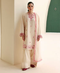 Dhanak Embroidered  3-Piece - GL-3013