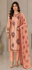 Dhanak Embroidered  3-Piece - GL-3102