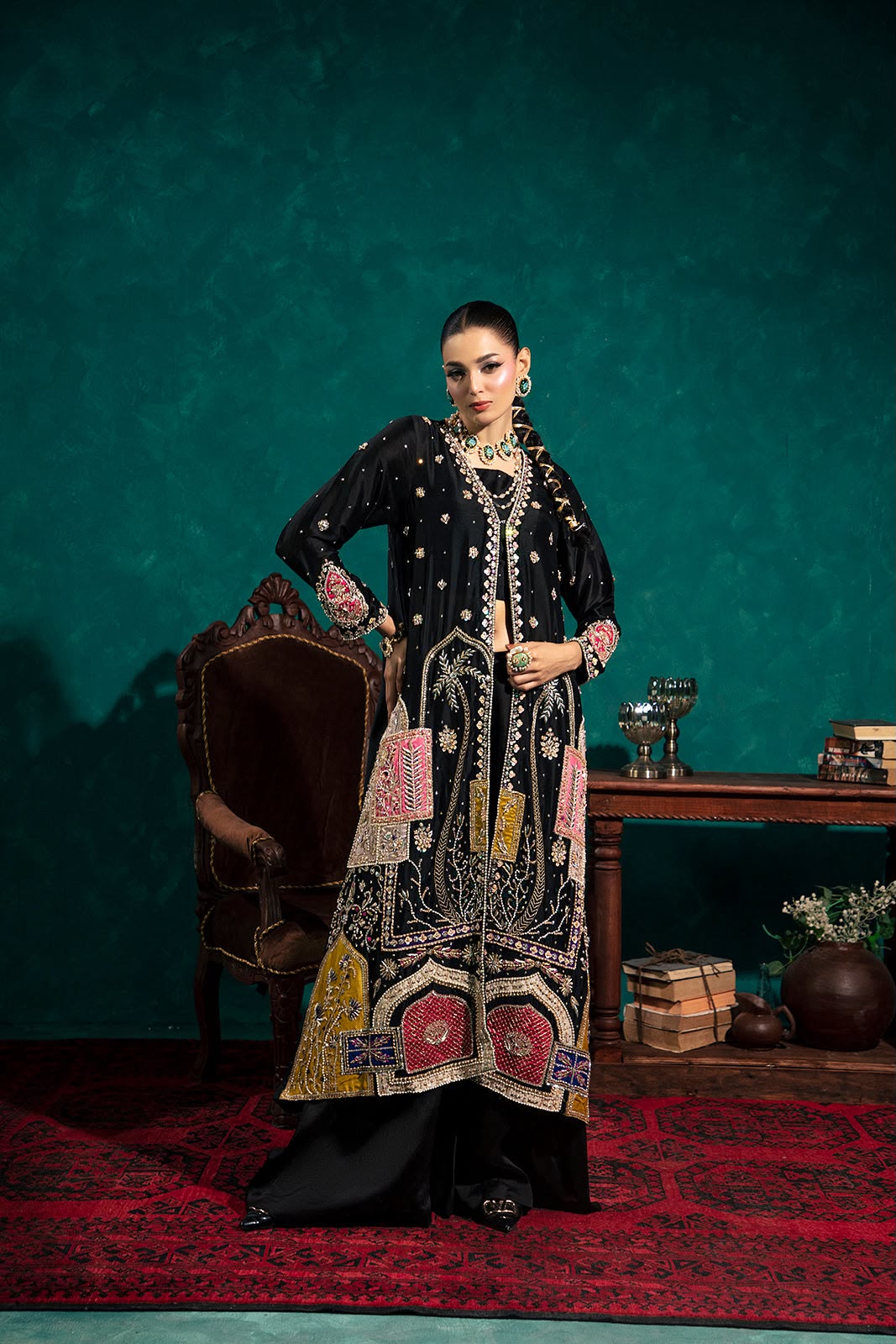 Dhanak Embroidered  3-Piece - GL-3103