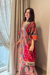 Digital Printed 2PCS Silk KF-102