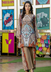 Digital Printed 2PCS Silk KF-106