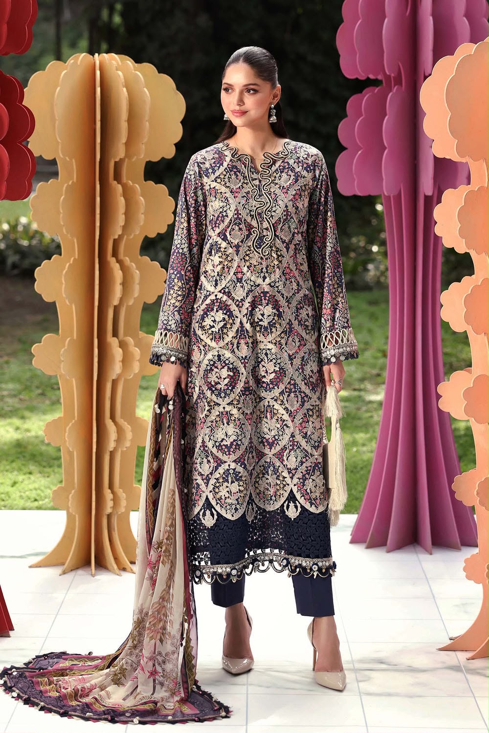 Digital Printed 2PCS Silk KF-107