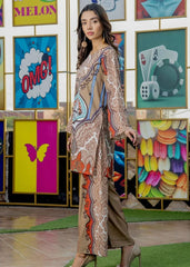Digital Printed 2PCS Silk KF-106