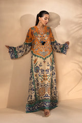 Digital Printed 2PCS Silk KF-113