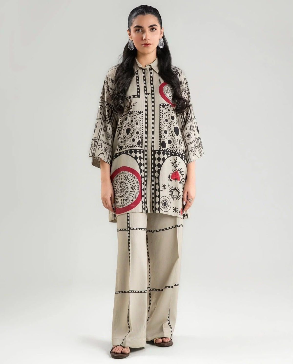 Digital Printed 3PCS Silk KF-221