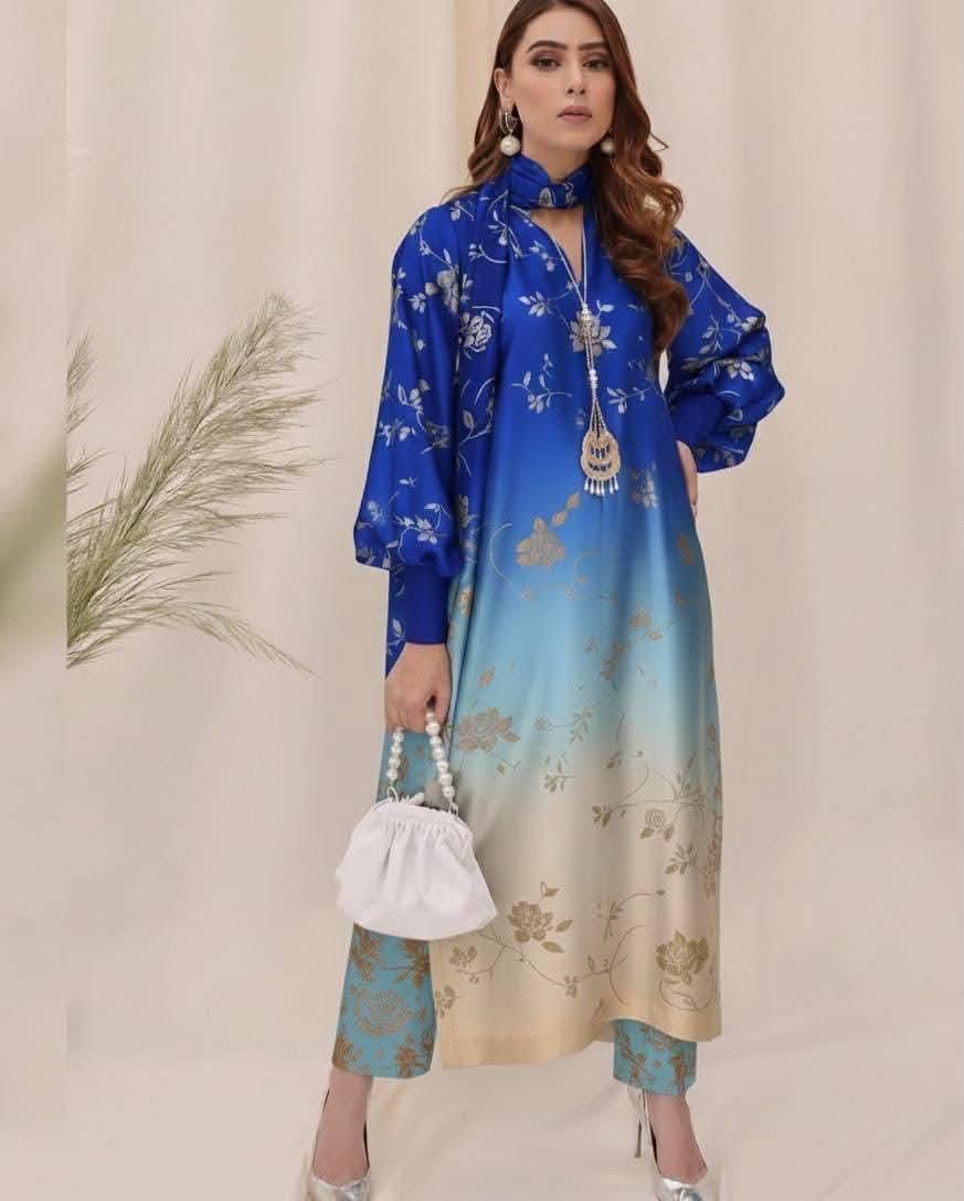 Digital Printed 3PCS Silk KF-225