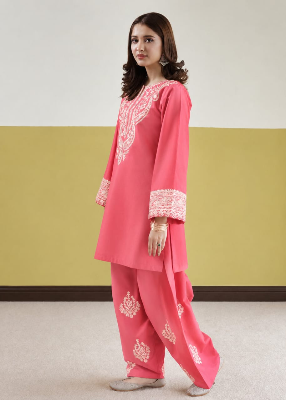 2PC Unstitched Dhanak Embroidered Suit-GL-4016
