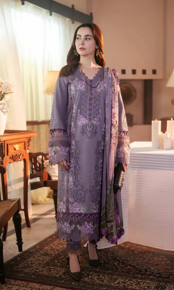 Dhanak Embroidered 3-PC-GL-4518