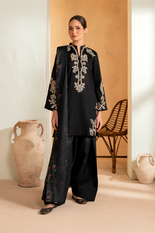 Dhanak Embroidered 3-PC-GL-4525