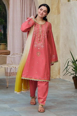 Dhanak Embroidered 3-PC-GL-4521