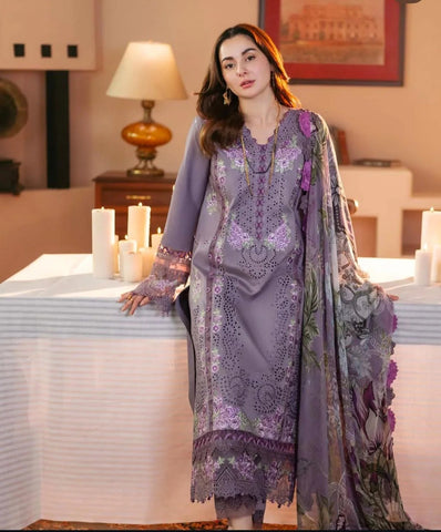 Dhanak Embroidered 3-PC-GL-4518