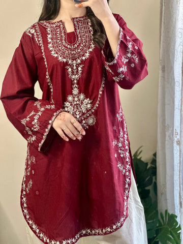 2PC Unstitched Dhanak Embroidered Suit-GL-4015