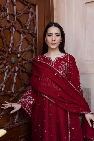 Dhanak Embroidered 3-PC-GL-4529