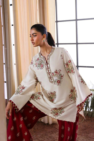 2PC Unstitched Dhanak Embroidered Suit-GL-4019