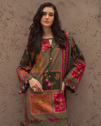 Digital Printed 3PCS Silk KF-218