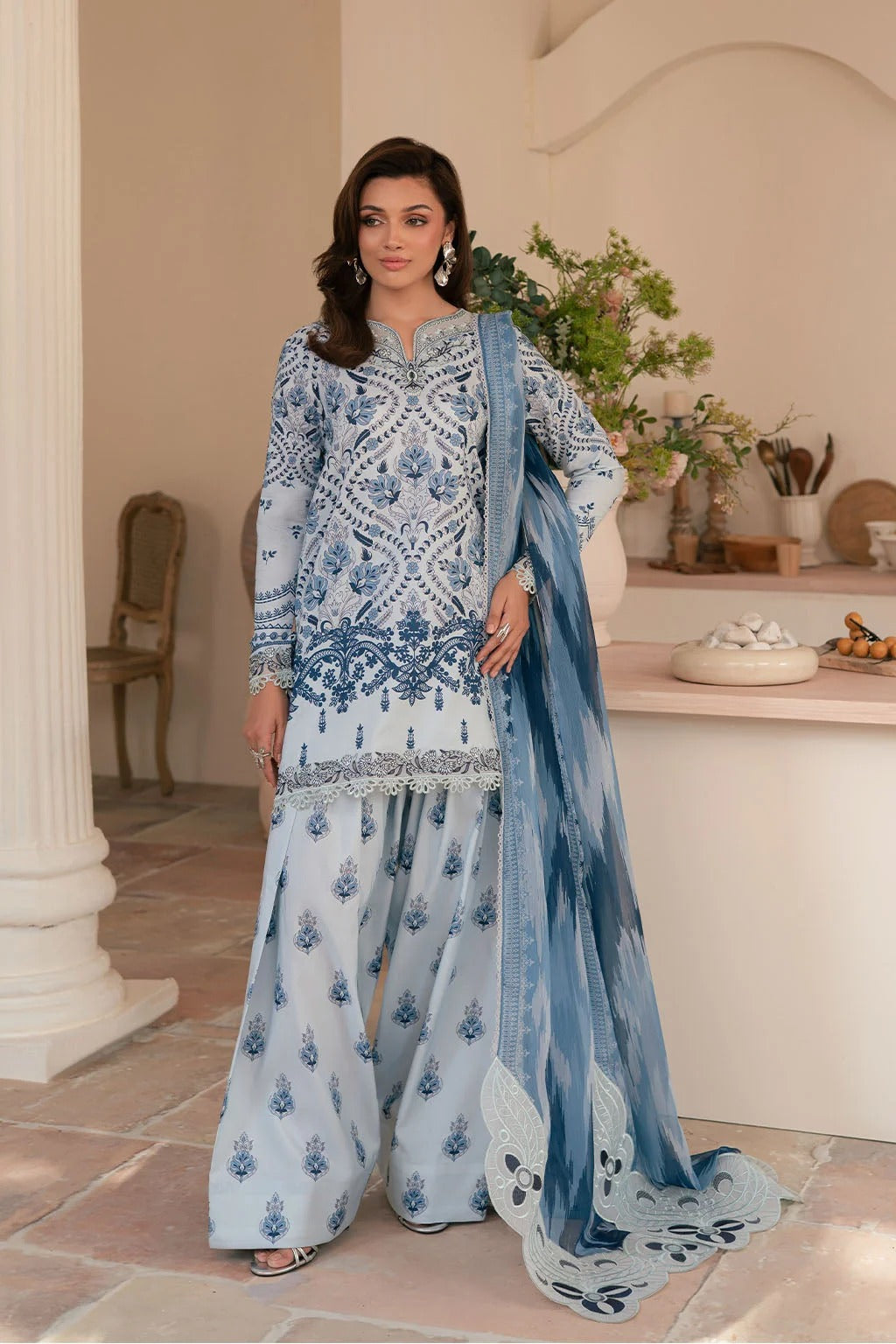 Digital Printed 3PCS Silk KF-224